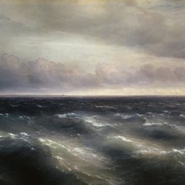 《黑海》艾伊瓦佐夫斯基(Ivan Aivazovsky)高清作品欣赏