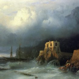 《营救》艾伊瓦佐夫斯基(Ivan Aivazovsky)高清作品欣赏