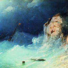 《海难》艾伊瓦佐夫斯基(Ivan Aivazovsky)高清作品欣赏