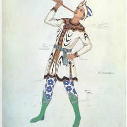 伊凡·比利本(Ivan Bilibin)高清作品:Costume design for the Opera &amp;ampquotLegend of the Invisib