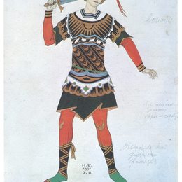 伊凡·比利本(Ivan Bilibin)高清作品:Costume design for the ballet  &amp;ampquotFirebird&amp;ampquot