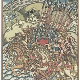 《史诗和伏尔加和米库拉的插图》伊凡·比利本(Ivan Bilibin)高清作品欣赏