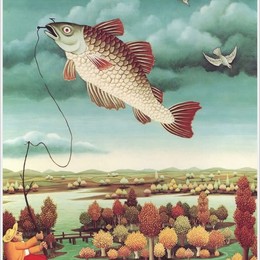 《空中的鱼》伊万·盖奈拉尔利克(Ivan Generalic)高清作品欣赏