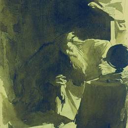 《占星家》伊万·尼古拉耶维奇·克拉姆斯柯依(Ivan Kramskoy)高清作品欣赏