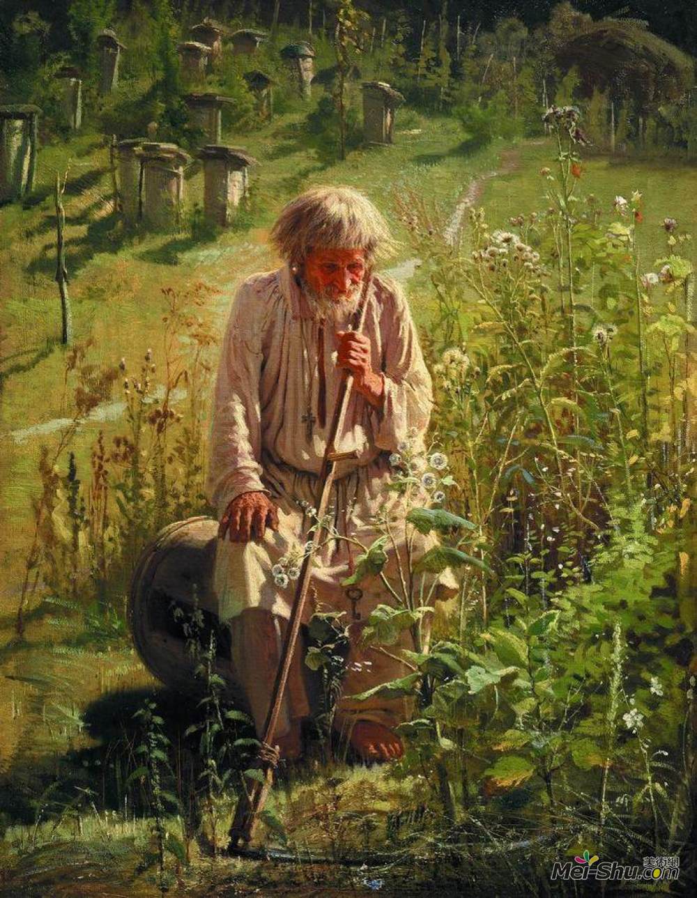 Крамской伊万·尼古拉耶维奇·克拉姆斯柯依油画4858《养蜂人