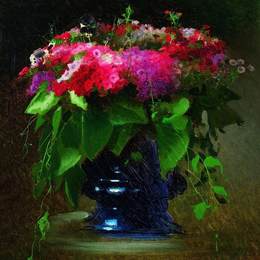 《花束》伊万·尼古拉耶维奇·克拉姆斯柯依(Ivan Kramskoy)高清作品欣赏