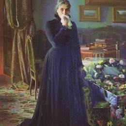 《悲痛》伊万·尼古拉耶维奇·克拉姆斯柯依(Ivan Kramskoy)高清作品欣赏