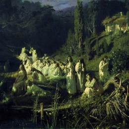 《美人鱼》伊万·尼古拉耶维奇·克拉姆斯柯依(Ivan Kramskoy)高清作品欣赏