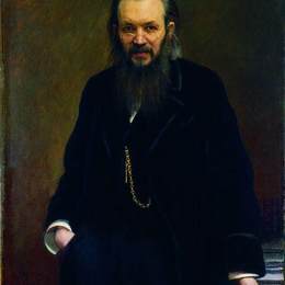 伊万·尼古拉耶维奇·克拉姆斯柯依(Ivan Kramskoy)高清作品:Portrait of a publisher and writer Alexei Sergeyevich Suvori