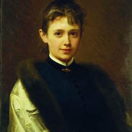 《女性肖像》伊万·尼古拉耶维奇·克拉姆斯柯依(Ivan Kramskoy)高清作品欣赏