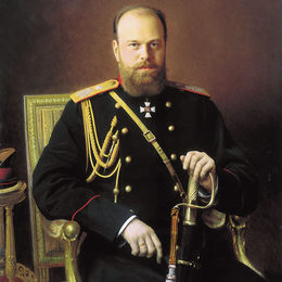 《亚历山大三世的肖像》伊万·尼古拉耶维奇·克拉姆斯柯依(Ivan Kramskoy)高清作品欣赏