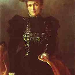 《一个陌生女人肖像》伊万·尼古拉耶维奇·克拉姆斯柯依(Ivan Kramskoy)高清作品欣赏