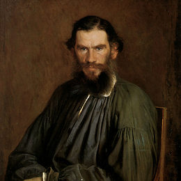 《利奥托尔斯泰的肖像》伊万·尼古拉耶维奇·克拉姆斯柯依(Ivan Kramskoy)高清作品欣赏
