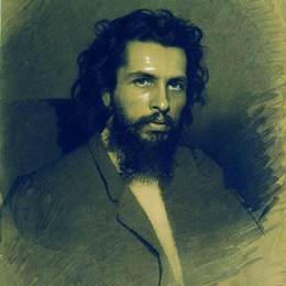 伊万·尼古拉耶维奇·克拉姆斯柯依(Ivan Kramskoy)高清作品:Portrait of the Artist Nikolay Andreyevich Koshelev