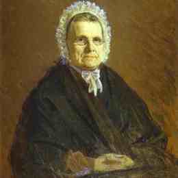 伊万·尼古拉耶维奇·克拉姆斯柯依(Ivan Kramskoy)高清作品:Portrait of Theodora Saltykova, the Painter`s Mother in Law