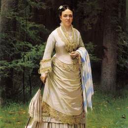 伊万·尼古拉耶维奇·克拉姆斯柯依(Ivan Kramskoy)高清作品:Portrait of Vera Nikolaevna Tretyakova