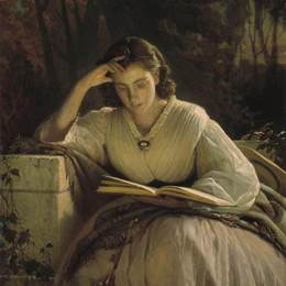 《阅读》伊万·尼古拉耶维奇·克拉姆斯柯依(Ivan Kramskoy)高清作品欣赏