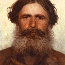 《农民的肖像》伊万·尼古拉耶维奇·克拉姆斯柯依(Ivan Kramskoy)高清作品欣赏