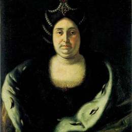伊凡·尼基丁(Ivan Nikitin)高清作品:Tsarina Praskovia Fedorovna Saltikova, widow of Ivan V