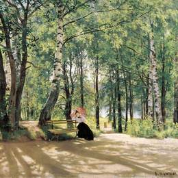 《在夏日小屋》伊万·希什金(Ivan Shishkin)高清作品欣赏