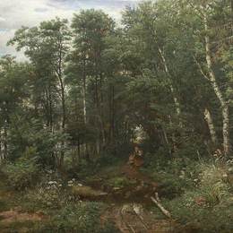 《采蘑菇机》伊万·希什金(Ivan Shishkin)高清作品欣赏