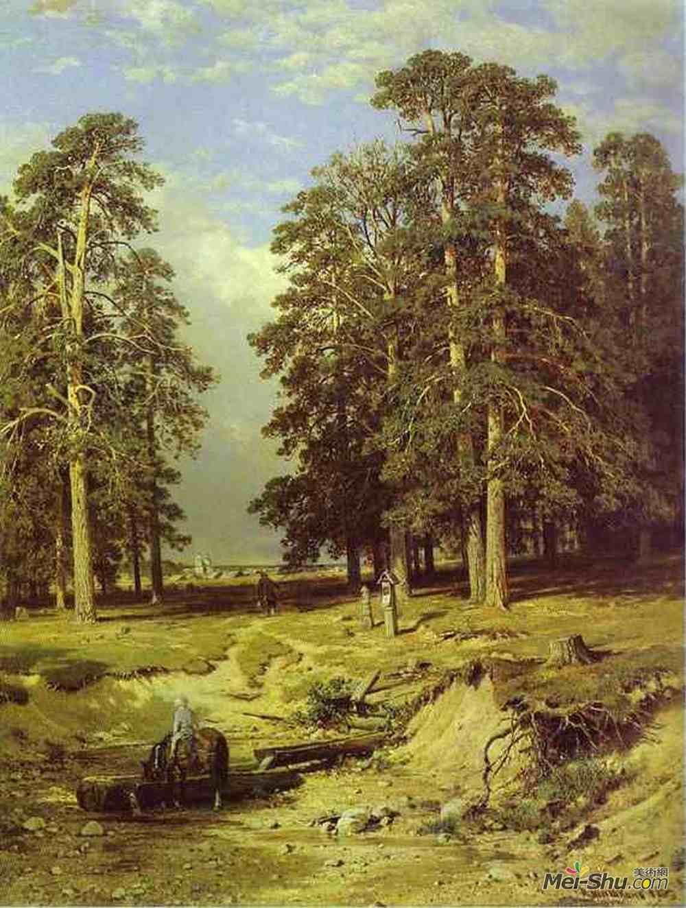 《叶拉布加附近》伊万·希什金(ivan shishkin)高清作品欣赏