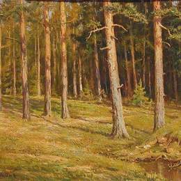 《松林》伊万·希什金(Ivan Shishkin)高清作品欣赏