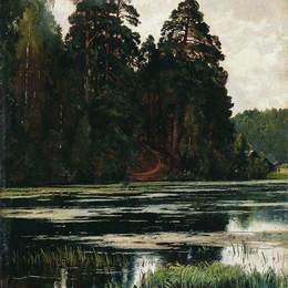 《池塘》伊万·希什金(Ivan Shishkin)高清作品欣赏