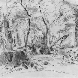 《锯树》伊万·希什金(Ivan Shishkin)高清作品欣赏