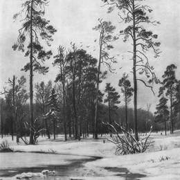 《解冻》伊万·希什金(Ivan Shishkin)高清作品欣赏