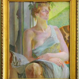 杰西克马尔塞夫斯基(Jacek Malczewski)高清作品:Bacchante (Portrait of Maria Bal)