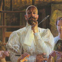 杰西克马尔塞夫斯基(Jacek Malczewski)高清作品:Farewell to Atelier