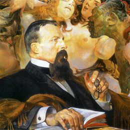 杰西克马尔塞夫斯基(Jacek Malczewski)高清作品:Portrait of Edward Raczynski