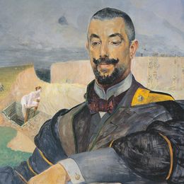 杰西克马尔塞夫斯基(Jacek Malczewski)高清作品:Portrait of Erazm Baracz