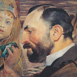 杰西克马尔塞夫斯基(Jacek Malczewski)高清作品:Portrait of Feliks Jasienski