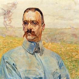 杰西克马尔塞夫斯基(Jacek Malczewski)高清作品:Portrait of J&amp;ampózef Pi?sudski