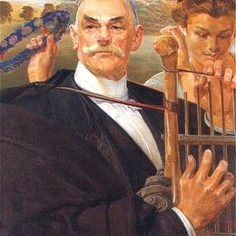 杰西克马尔塞夫斯基(Jacek Malczewski)高清作品:Portrait of W?adys?aw ?eleński