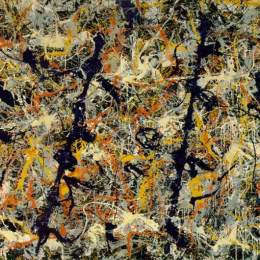 《蓝极（11号）》杰克逊·波洛克(Jackson Pollock)高清作品欣赏