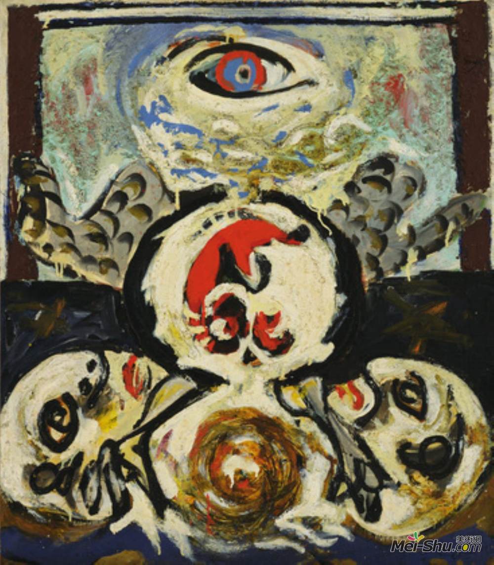 画98054《鸟》杰克逊·波洛克(jackson pollock)高清作品欣赏更多美国