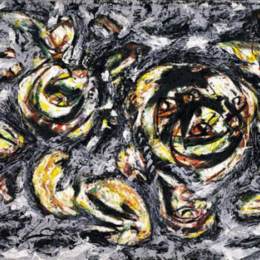 《海洋灰色》杰克逊·波洛克(Jackson Pollock)高清作品欣赏