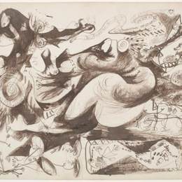 《无题（奥康诺尔解冻770）》杰克逊·波洛克(Jackson Pollock)高清作品欣赏