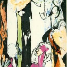 《复活节与图腾》杰克逊·波洛克(Jackson Pollock)高清作品欣赏