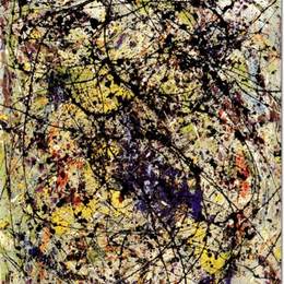 《北斗七星的反思》杰克逊·波洛克(Jackson Pollock)高清作品欣赏
