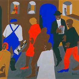 《窗户》雅各布布·劳伦斯(Jacob Lawrence)高清作品欣赏