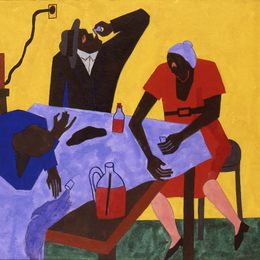 《私自喝威士忌二十五买威士忌》雅各布布·劳伦斯(Jacob Lawrence)高清作品欣赏