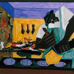 《鞋匠》雅各布布·劳伦斯(Jacob Lawrence)高清作品欣赏