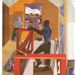 《演播室》雅各布布·劳伦斯(Jacob Lawrence)高清作品欣赏