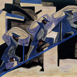 《系列：一个是巡逻》雅各布布·劳伦斯(Jacob Lawrence)高清作品欣赏