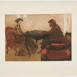 《西洋双陆棋游戏》雅克·维隆(Jacques Villon)高清作品欣赏