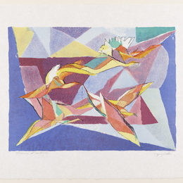 《飞行中的鸟》雅克·维隆(Jacques Villon)高清作品欣赏